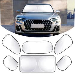 Fasebeek Pack-6 Car Protective Kit, Car Windshield Sunshade, Side Window Sun Protection Cover, Universal Automobile Supplies, for Most Cars, Trucks and Vans (Silver)