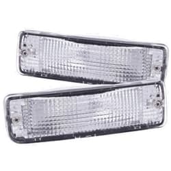 Anzo USA 511019 Toyota Chrome Clear w/Amber Reflectors Bumper Light Assembly - (Sold in Pairs)