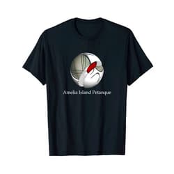 Amelia Island Petanque Distorted French Boule T-Shirt