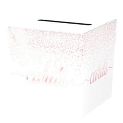 WNINK White Card Box with Rose Foil Design, Cards Receiving Box For Birthday, Wedding, Bridal or Baby Shower, Graduation, Anniversaries,Engagement Party Decorations Supplies