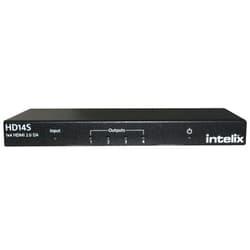 Intelix 1x4 HDMI 2.0 18G Distribution Amplifier supports 4K60 4:4:4 HD14S