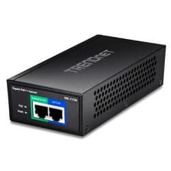 TRENDnet Gigabit PoE++ Injector, Supplies PoE (15.4W), PoE+ (30W), or PoE++ (60W), Network A PoE Device Up to 100m(328 ft), Supports IEEE 802.3af,802.at, Plug & Play, Black, TPE-117GI