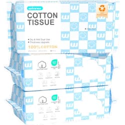 Winner Soft Face Towels, Upgraded Thicker 100% USA Cotton Dry Wipes, Unscented and Gentle on Sensitive Skin, Disposable Makeup Remover and Facial Towelettes (240 Count, Pack of 3)