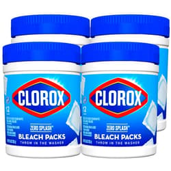 Clorox Zero Splash Bleach Packs - Laundry Pods, 4 Pack (Package May Vary)