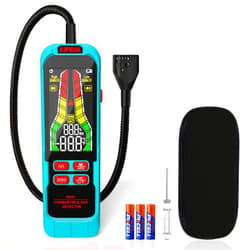 Kiprim High Sensitivity Gas Leak Detector HVAC Tools Natural Gas Detector with 9.4-Inch Probe, Portable Gas Tester with Audible & Visual Alarm to Locate Combustible Sources Propane for Home and RV