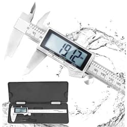 LOUISWARE Digital Caliper, IP54 Waterproof Stainless Steel Caliper Measuring Tool, Vernier Caliper with Huge LCD Screen, Auto - Off Feature, Inch and Millimeter Conversion (6 Inch /150 mm)