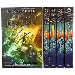 Rick Riordan, John Rocco Percy Jackson and the Olympians 5 Book Paperback Boxed Set (new covers w/poster) (Percy Jackson & the Olympians)