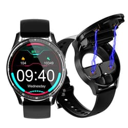 Woliwowa Smart Watch with Earbuds, 2 in-1 Smart Watch for iPhone Compatible, Blood Pressure Watch Pro for Men, IP X7 Waterproof Fitness Tracker MP3,Voice Recorder, Heart Rate Sleep Monitor, Long Time Standby