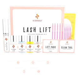 Malcm Professional Lash Lift Kit For Perming,Eyelash Perm Kit,Lash Extensions Lash Curling Lash Lifting Kit,Semi-Permanent Curling Perming Wave Suitable For Salon,Includes Eye Shields, Pads and Accessories
