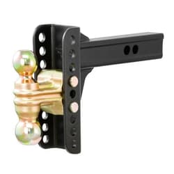 CURT 45900 Adjustable Trailer Hitch Ball Mount, 2-Inch Receiver, 6-Inch Drop, 2 and 2-5/16-Inch Balls, 14,000 lbs , Black