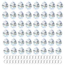 MerryNine 48 Pcs 30mm Clear Crystal Ball Prism Sun Shine Catcher Rainbow Pendants Maker, Hanging Crystals Prisms for Windows, for Feng Shui, for Gift (30mm/1.18