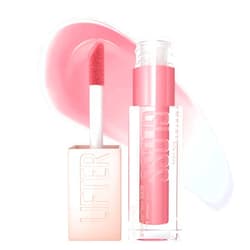 Maybelline New York Lifter Gloss Hydrating Lip Gloss with Hyaluronic Acid, Gummy Bear, Sheer Light Pink, 1 Count