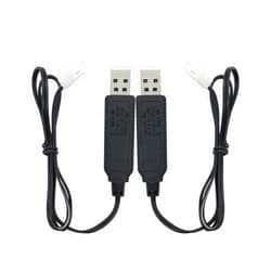 PDEEY Charger Replacement for Carrera Mario Remote Control RC Car Battery, USB Charging Cable Cord 2 ft (2-Pack) - PDEEY