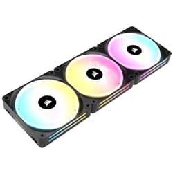 Corsair iCUE LINK QX120 RGB 120mm Magnetic Dome RGB Fans - Triple Fan Starter Kit with iCUE LINK System Hub - Black