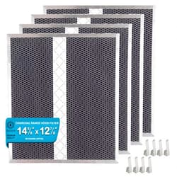 Omaeon 4 Pack HPF30 Charcoal Range Hood Filters – 14-5/8
