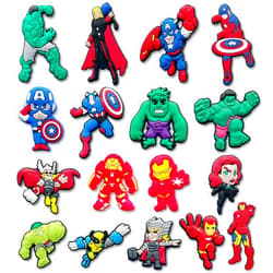 Isuqincey Superhero Shoe Charms for Croc Clogs Sandals Decoration, Shoe Accessories Charms for Adults Party Favors