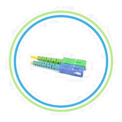 PacSatSales Fiber Optic Patch Cable - Single Mode - SIMPLEX - OS1-9/125um (1M, SC/APC to SC)