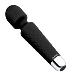 Yarosi Massage Device Strongest Cordless Handheld Massager - Powerful - Best for Travel - Magic Stress Away - Perfect on Back Legs Hand Pains and Sports Recovery - Black