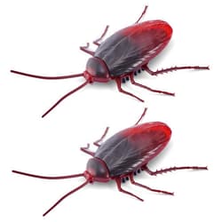 Robo Alive Crawling Cockroach Glow in The Dark (2 Pack) by ZURU Battery-Powered Robotic Interactive Electronic Cockroach Toy That Moves and Crawls, Prankst Toys for Boys, Kids, Teens