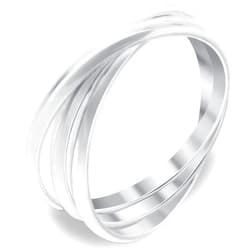 Gem Avenue 925 Sterling Silver Triple Band Women's Thumb Fidget Ring
