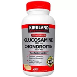 Generic Kirkland-Signature Glucosamine HCI 1500 Mg/Chondroitin Sulfate 1200 Mg /220 Tablets,Suports Joint Cushioning,Nourishes Joint and Connective Tissue