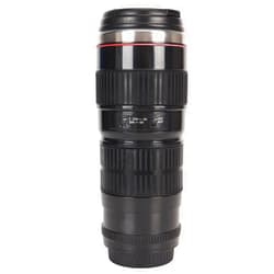 Tnfeeon Unique Camera Lens Coffee Mug, Stainless Steel Coffee Mug, Sealed Lid, Photographer Camera Design, Travel Coffee Cup, for Men and Women, Stand Out with Your Beverage