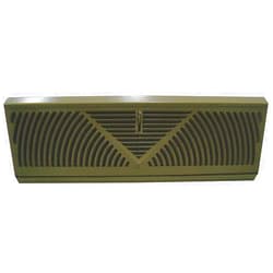 GRAINGER APPROVED Set of 2 Diffuser, Baseboard, Brown, 18 in.