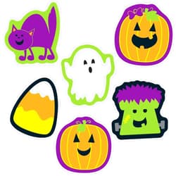 Carson Dellosa Education Carson Dellosa 36 Mini Halloween Cutouts, Halloween Candy, Ghost, Cat, Monster, Pumpkin Cutouts for Halloween Decor, Halloween Cutouts for Bulletin Board Halloween Decorations and Classroom Décor