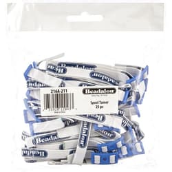 Beadalon 25-Piece Spool Tamer Set - Blue Wire Organizer - 20-22 Gauge - Keeps Wire Tangle Free - Great for Jewelry Making