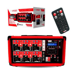NOVIK NEO Audio Mixer Board NVK 6400BT - 6 Channel dj Mixer Bluetooth with Remote Control, 400W RMS, LCD Display - USB Drive, SD Slot & MP3 Player - Stereo System - DJ Mixing and PC Accessories