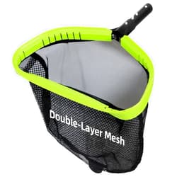 Sepetrel Pool Net,Professional Swimming Pool Leaf Skimmer Nets for Cleaning with Double-Layer Deep Big Bag,Heavy Duty Aluminum Frame & Handle Rake(Pole Not Included)