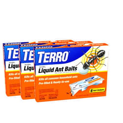 TERRO PreFilled Liquid Ant Killer II Baits, 3-Packs of 6 Baits Each