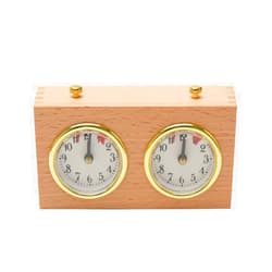 CALIDAKA Chess Timer, International Chess Clock, Professional Chess Clock Game Timer, Analogue Clock Chess Timer, I-GO Count Up Count Down Timer, No Battery Needed