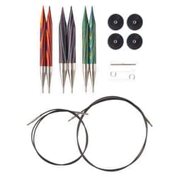 Knit Picks Options Wood Interchangeable Knitting Needle Set: Bulky Edition (Mosaic)