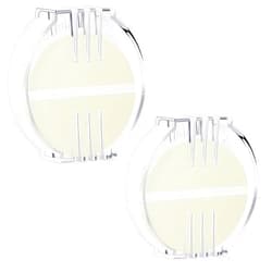 Maitys 2 Pcs Thread Wax Thread Conditioner Beeswax for Hand Sewing Embroidery Beeswax Floss Conditioner for Quilting Sewing Strengthening Line Embroidery Wax (Colorless,Clear Case)