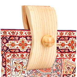 PONTMENT Tapestry Hangers 4 Large Wooden Tapestry Hangers.Quilt Hangers for Wall Hangings Display.Decorate with Your Blanket and Tapestry Hangers.(4 Large Clips with Hardware) Wood