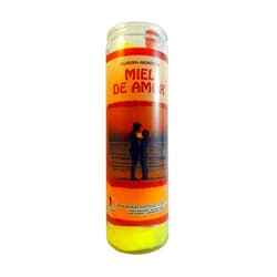 Veladoras Misticas Honey of Love (Miel De Amor) 7 Day Prepared Scented Candle in Glass