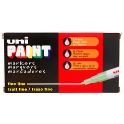 Uni-Ball Uni-Paint 63701 Markers, Fine Point, Black, Set Of 12