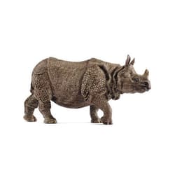 Schleich Wild Life, Animal Figurine, Animal Toys for Boys and Girls 3-8 Years Old, Indian Rhinoceros, Ages 3+