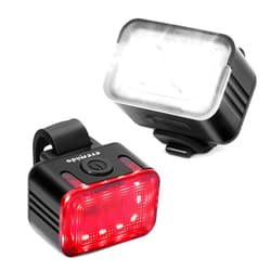 Eremido Bike Light Set, USB Rechargeable Front and Back Light Set,Waterproof Bicycle Light 2 Pack for Night Riding, Durable Aluminum Material Scratch Resistant, 6 Light Modes,Bicycle Accessories