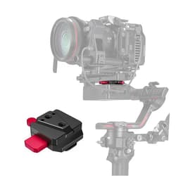 SmallRig Mini V Mount Battery Plate for DJI RS 3 / RS 3 Pro/RS 2 / RSC 2 gimbals, Comes with V-Lock, Cold Shoe & 1/4