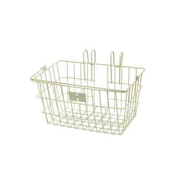 Retrospec Apollo-Lite Lift-Off Bike Basket - Detachable Steel Handlebar Basket with Carrying Handle for Commuting, Shopping & Beach Trips - 14.5in x 9.5in Weather-Resistant Biking Gear
