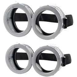 Vencede 2 PCS Halloween Goggles Round Glasses for Adult Goggles Glasses Costume Accessories for Men Women Cosplay Party Set