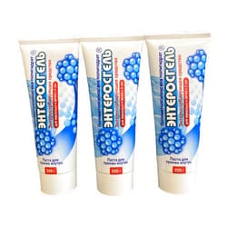 RIXET Enterosgel Toxin Binding Gel for Cleansing The Gut 225G (Pack of 3) Without a Box