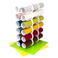 ArtBin 6864AS Vinyl Storage Rack, Stores 12 Vinyl Rolls, White