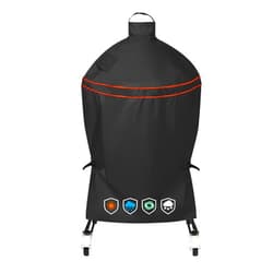 EZ-DONGTENG Heavy-Duty 600D Grill Cover fit for Kamado Joe 18-inch Classic Joe Series I II III Ceramic Charcoal Grill and Other Round 18-inch Charcoal Grill with Similar Sizes, 33