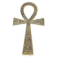 AzureGreen Brass Ankh Brass Large (3 1/2