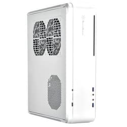 Silverstone Technology Fortress Z Aluminum Unibody Mini-ITX/DTX Small Form Factor SFX Computer Case with PCI-E Riser and Custom Low Profile Fans FTZ01S Silver