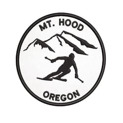 Appalachian Spirit MT Hood, Oregon Skier Embroidered Premium Patch DIY Iron-on or Sew-on Decorative Badge Emblem Vacation Souvenir Travel Gear Clothes Appliques Wildlife Explore Nature