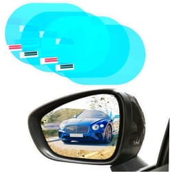 NTNEV 4 Pieces Car Rearview Mirror Film, HD Nano Clear Protective Sticker Film, Waterproof Rainproof Antifogging for Car Mirrors and Side Windows, Car Trucks SUVs Safe Driving